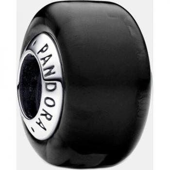 Pandora Fascino Mini ciondolo in vetro di Murano nero