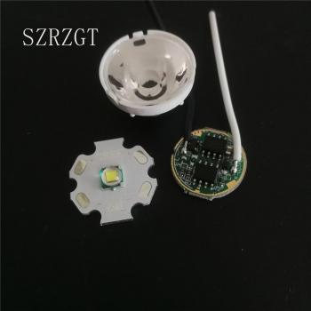 Cree XM‑L T6 Éclairage Blanc – Ensemble Pilote 3,7 V + Lentille Fixée