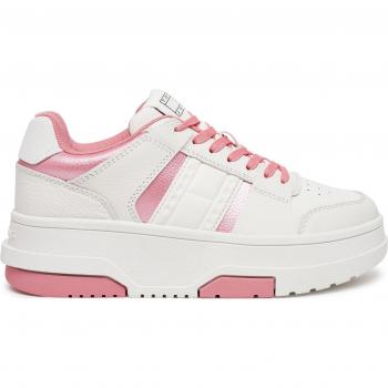 Scarpe Tommy Hilfiger Brooklyn flatform bianco rosa