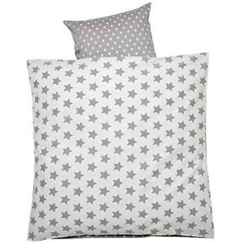 Alvi Completo lettino 80 x 80 cm, Stelle grigio