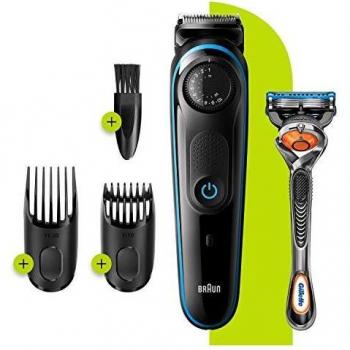 Braun Beard Trimmer 3 Hair Clipper & Fusion Razor Black BT3240