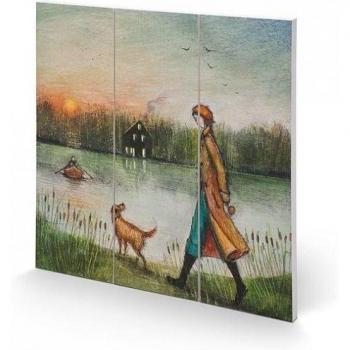 Tableau noir carré 30 cm, Joe Ramm La Ferme