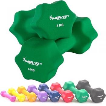 Juego de pesas de neopreno 4 kg verde oscuro