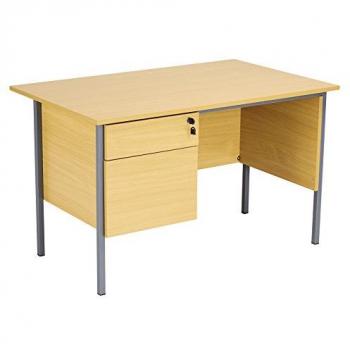 Sonata 1200mm Work Desk with Single 2 Drawer