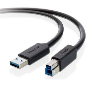 Belkin USB 3.0 High‑Speed A‑to‑B 6‑Foot Cable