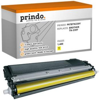 Toner compatible Brother HL‑3040CN couleur jaune – 1400 pages (TN‑230Y)