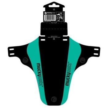 Male Front Mudguard: Mucky Nutz V2 – Black/Green Edition