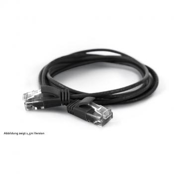 WantecWire Extra dünnes Patchkabel CAT.6 UTP, 25 m, schwarz