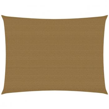 Taupe Sunshade Sail 3x4 m 160 g/m² HDPE