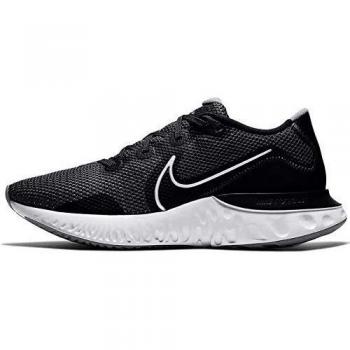 Nike Renew Run, Calzature Sportive Uomo, Black/Metallic Silver/White, 45 EU