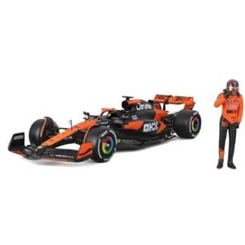 Bburago McLaren MCL38 2024 1:24 Scale Race Car with Driver Piastri