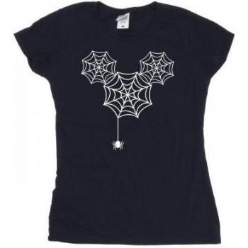 Mickey Mouse Halloween Spiders Tee – Women’s XL (Black)