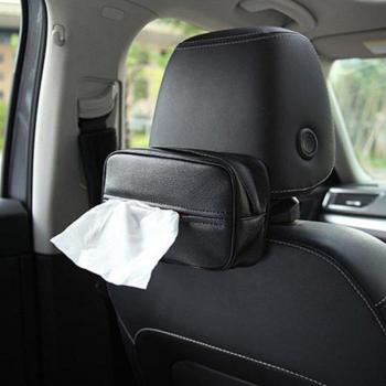 Recipiente de Pañuelo de Coche en Caja de Tela PU