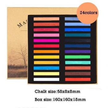 Set de craies pastel, 12/24/36/48 nuances