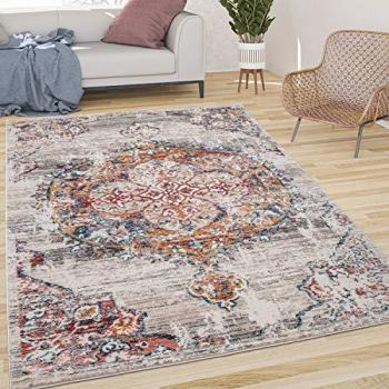 Tapis Poils Ras Vintage 200 cm Rond