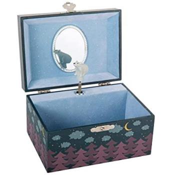 Coffret Musical Phosphorescent Ours dans la Forêt avec Musique Nocturne de Chopin