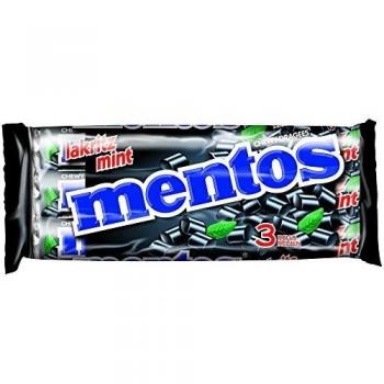 MENTOS Lakritz-Mint Kaubonbon‑Set – 3 Stück (114 g)