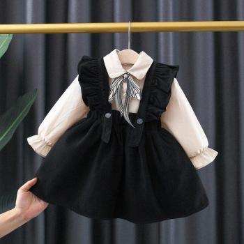 Herbstglanz: Baby Mädchen Zwei-Stück Outfit