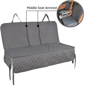 Dog Travel Car Seat Cover Waterproof with Middle Armrest