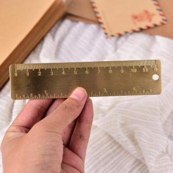 Handy 12cm Metal Ruler with Inch and CM