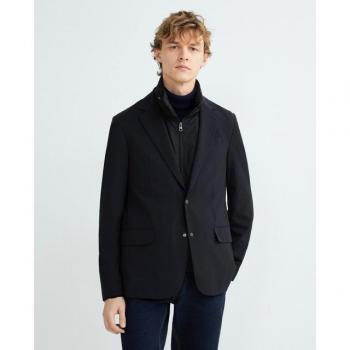 Michael Kors Black Zip Layered Blazer XL