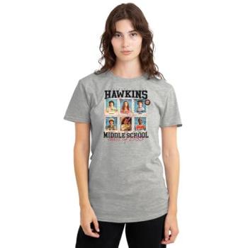Athletic Heather Women’s Yearbook Tee – Stranger Things Theme