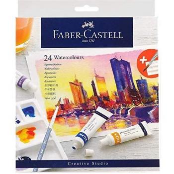 FABER-CASTELL Aquarellfarbe 24er Kartonetui