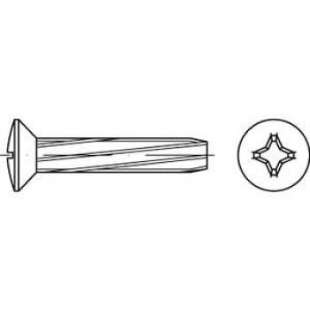 Bohrschrauben DIN 7504 mit Innengewinde M3x8mm, galvanisch verzinkt, 2000er Pack