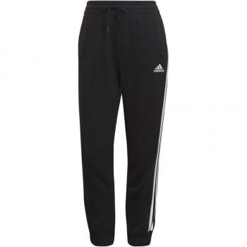 Pantalones largos adidas Essentials Studio Lounge 3 bandas mujer 7/8 negro y blanco