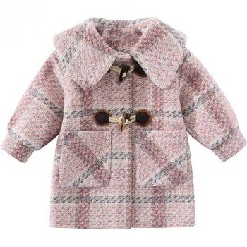 Girls' Cotton Thick Warm Coat