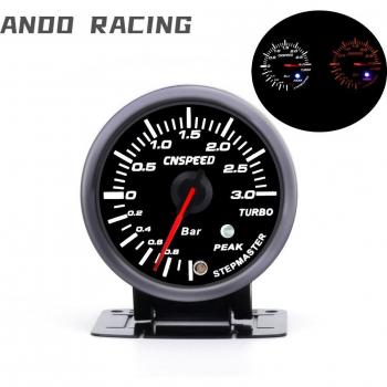Car Turbo Boost Gauge 60mm 2.5 3 BAR with Peak Warning and Sensor