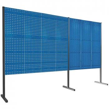 RasterPlan Doppelfeld-Trennwand 180° H1500 mm RAL 5010
