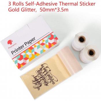 Phomemo White Glitter Thermal Paper for M02 Series Printers