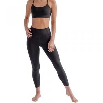 Pantalón deportivo 7/8 “Girlfriend” de cintura alta, modelo “Float”, tono oscuro