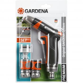 Gardena Set de lances Premium Noir-Argent-Orange 30×20×20 cm