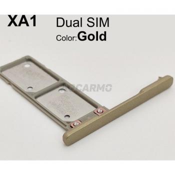 Accessoire SIM double Aocarmo – Couvercle étanche pour Sony Xperia XA1