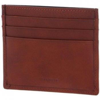 Valentino Five Kartenetui – Echtes Leder, Hellbraun