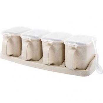 Estante organizador de especias con recipientes