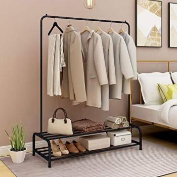 JURMERRY Indoor Metal Clothes Storage Rail