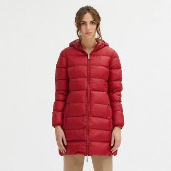 Centogrammi, Winter Jackets, female, Red, Size: M Reversible Hooded Puffer Jacket Red