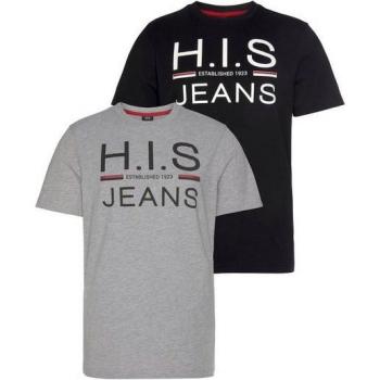 H.I.S Herren Rundhalsshirt, schmal geschnitten