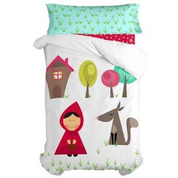 Juego Nórdico 2 Piezas Multicolor 100% Algodón 155x220 cm (Cama 80/90)