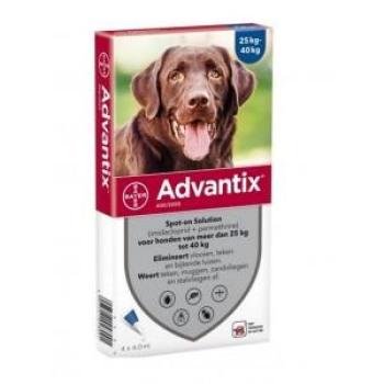Advantix 400/2000 Set, 4 Pipetten – Honden 25-40 kg