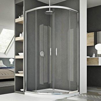 Cabine Douche 70x90 cm Junior Verre Transparent Coulissant