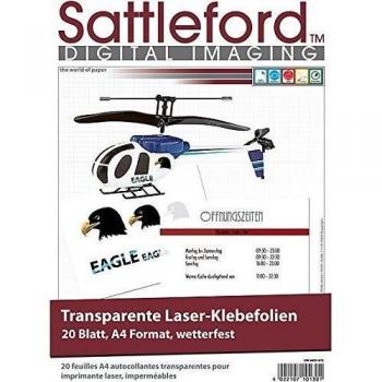 Sattleford Laserdrucker Folie A4 transparent