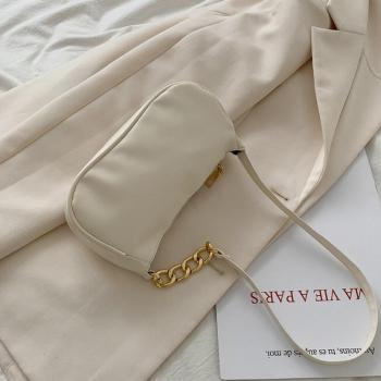 Solid Color Casual Shoulder Bag