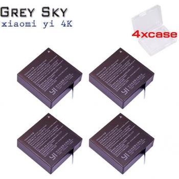 Replacement Batteries for Xiaomi YI 4K and 4K+ with LCD USB Charger