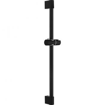 Barre de douche réglable noire 3 modes, douchette à main + tuyau mural inclus