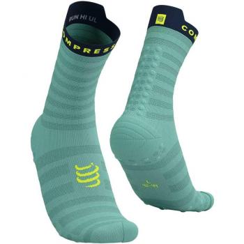 Chaussettes de Running Compressport Pro Racing v4.0 Turquoise Noir