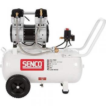 Compresseur silencieux Aerfast AC24050 cuve 50 litres avec enrouleur tuyau 30 mètres Senco 1500W 9 bar 240L/m AFN0033